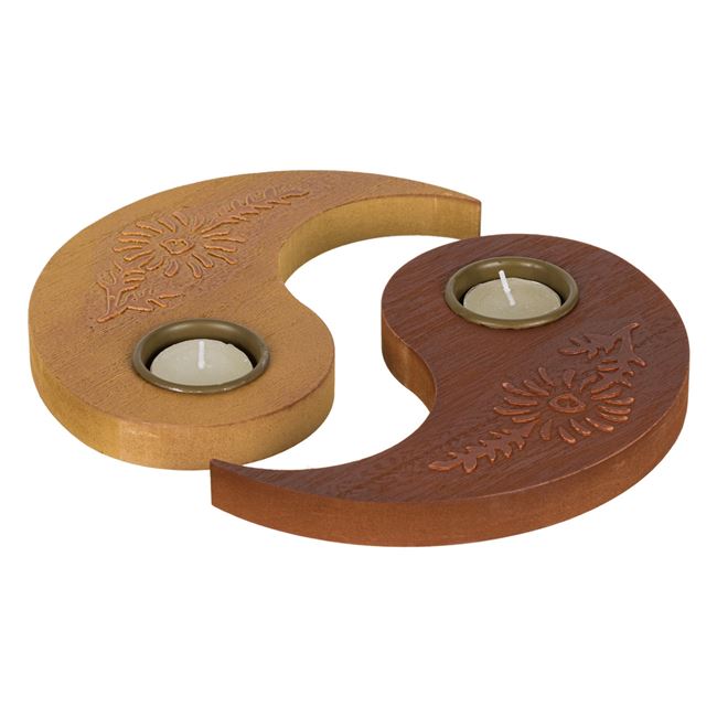 Βάση Ξύλινη Ρεσώ Γιν Γιανγκ 20 cm