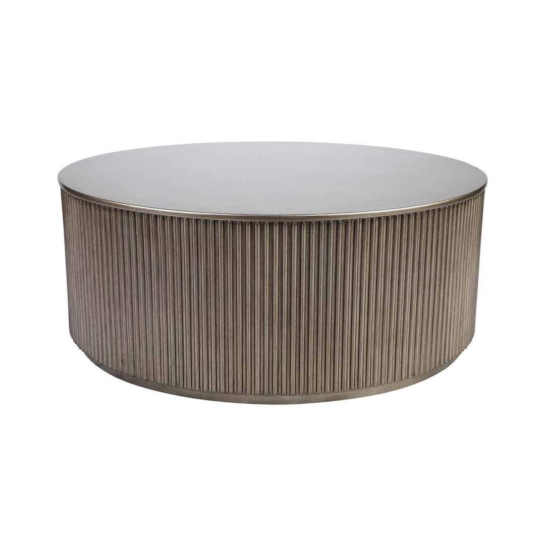 Nomad Round Coffee Table - Antique Gold