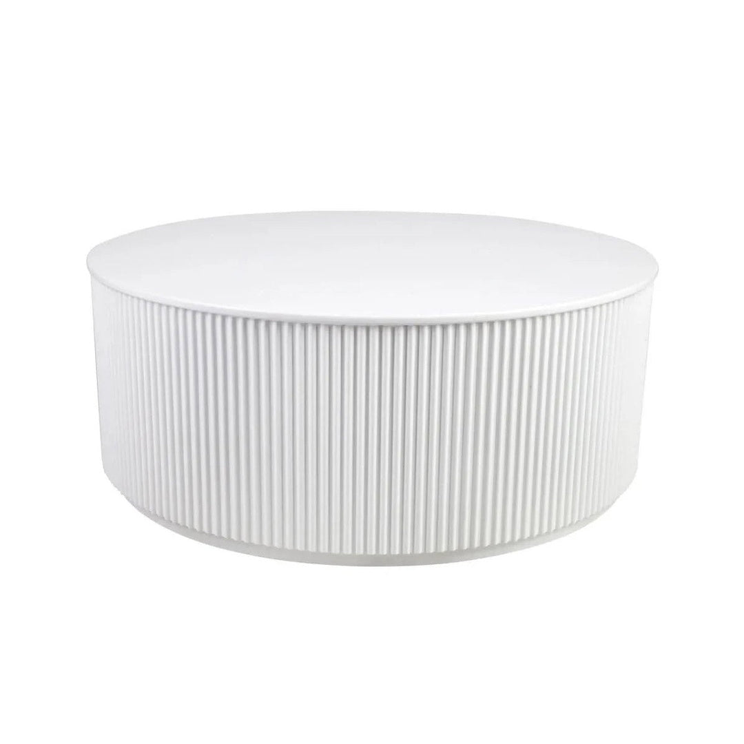 Nomad White Round Coffee Table