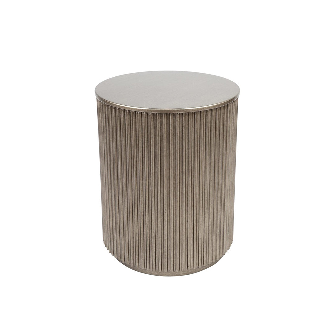 Nomad Round Side Table - Antique Gold