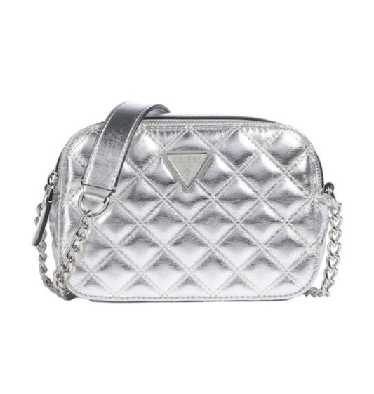 Guess Giully Camera Women's Bag Crossbody Silver