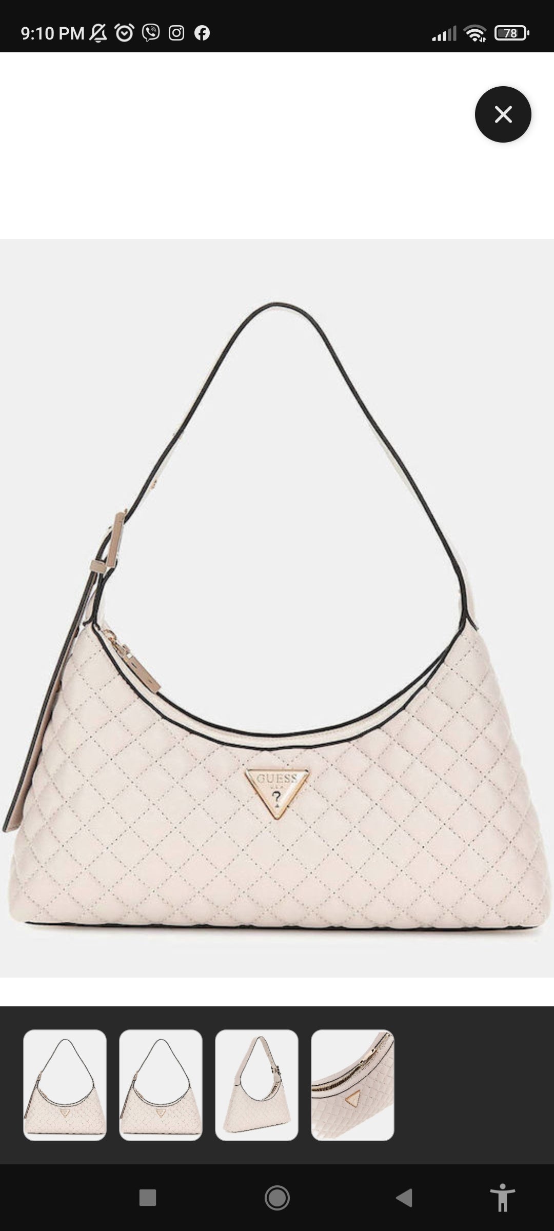Guess Women's bag shoulder ecru