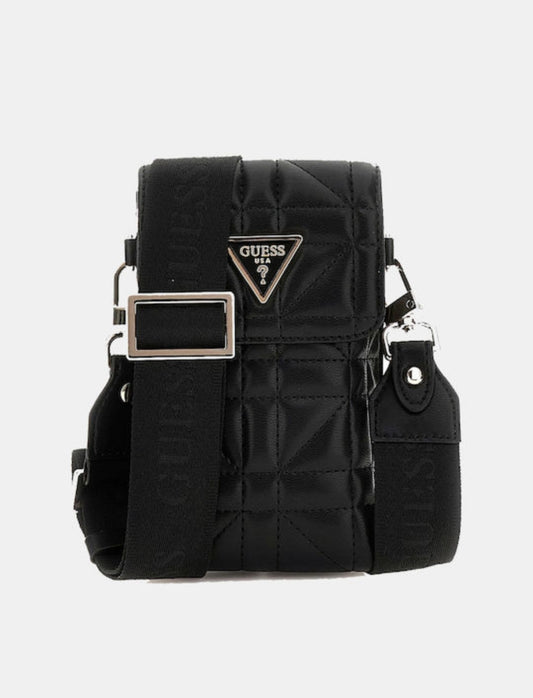 Guess Flap Chit Chat Women's Mobile Bag Black