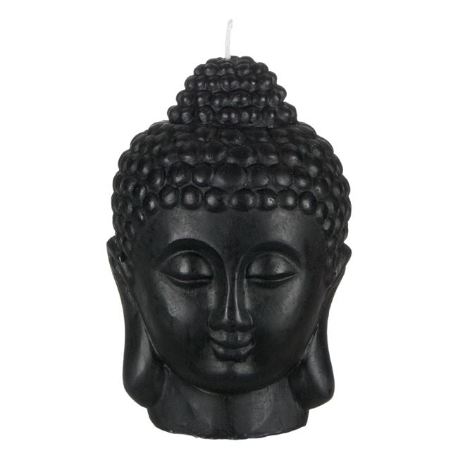 Κερί Διακοσμητικό 3D Πρόσωπο Βούδα Μαύρο 14x18 cm