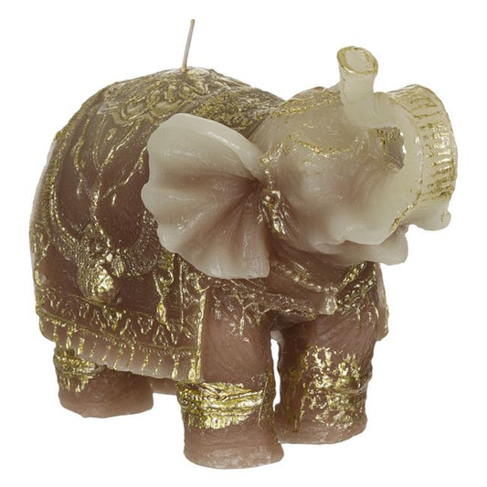 Κερί Διακοσμητικό 3D Ελέφαντας Χρυσά Κεντήματα 21x10x15 cm
