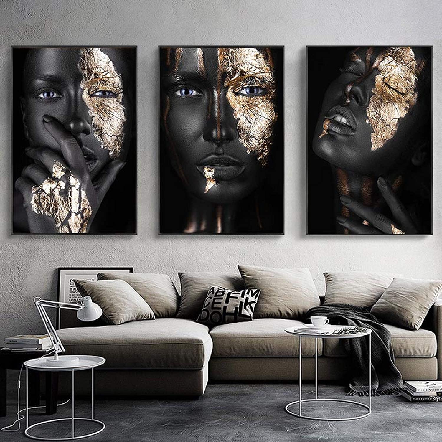 #66 Framed Canvas Wall Art 3 Piece Set – Avgousti Gallery