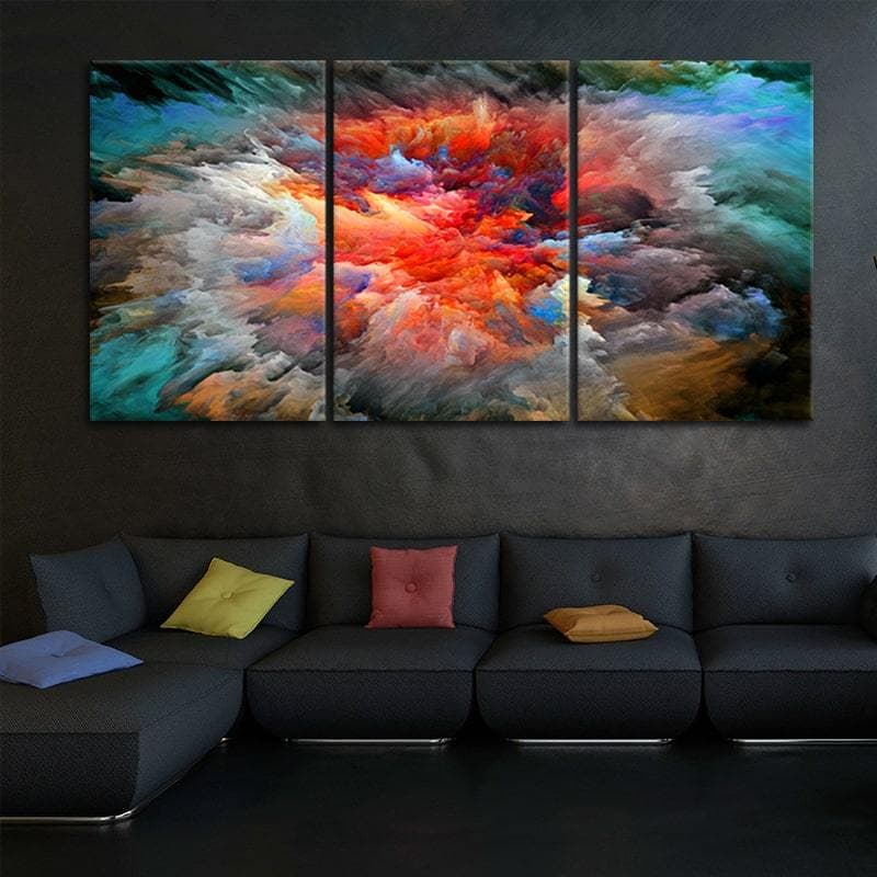#67 Framed Canvas Wall Art 3 Piece Set – Avgousti Gallery