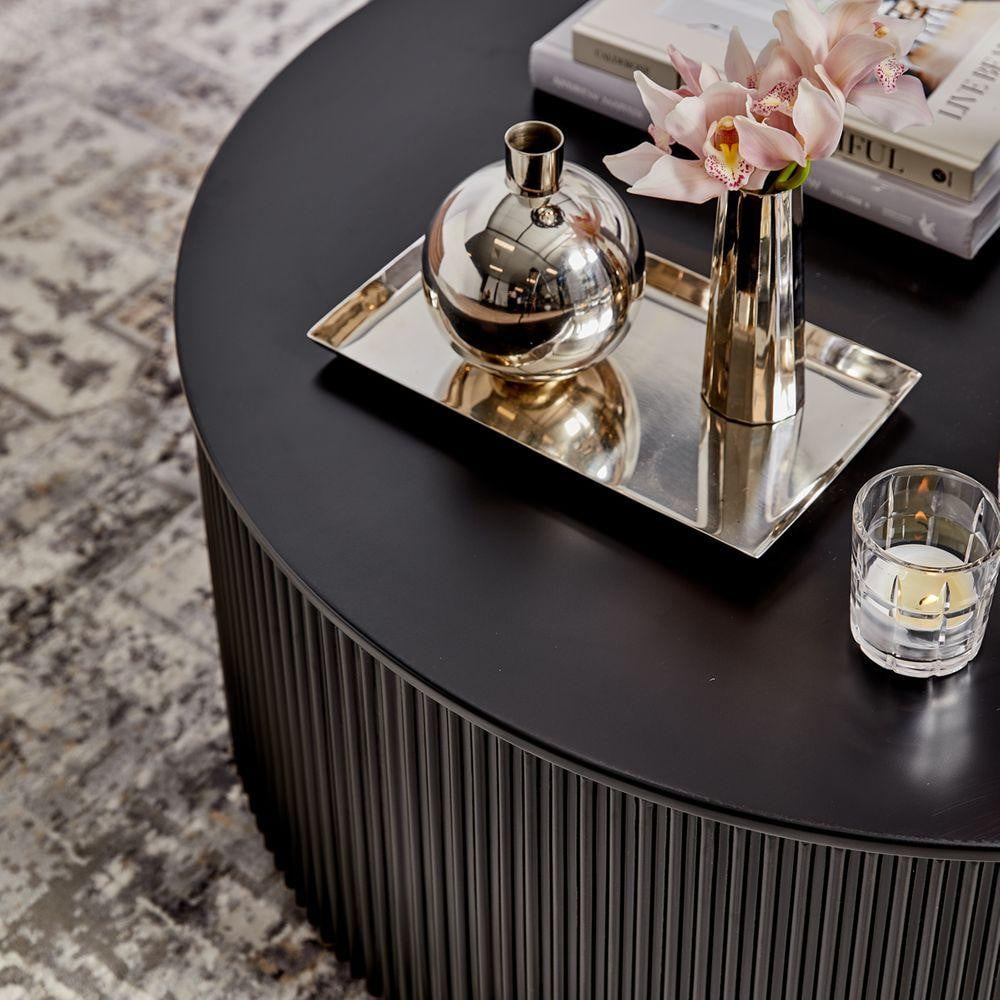 Nomad Black Round Coffee Table