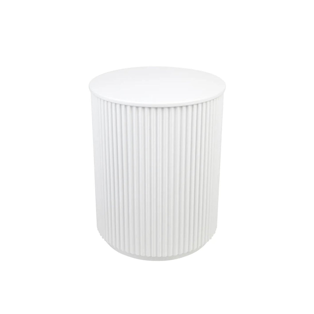 Nomad White Round Side Table