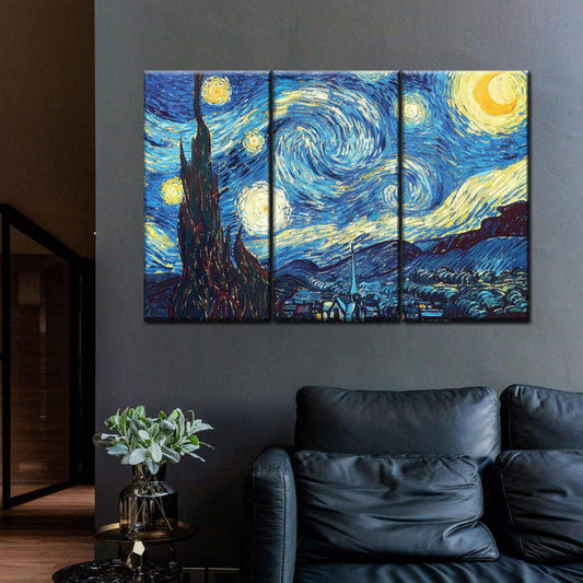 #74 Framed Canvas Wall Art 3 Piece Set