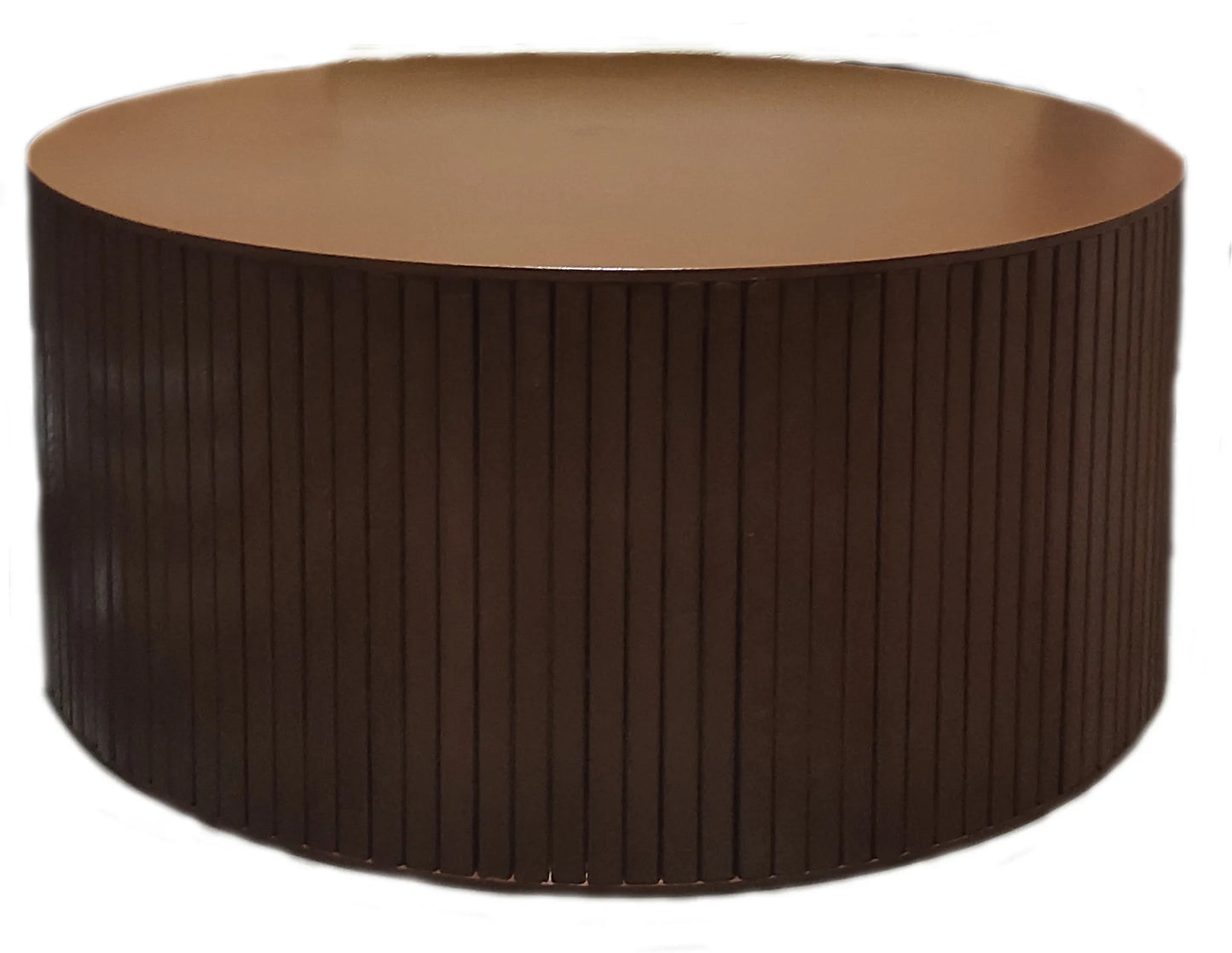 Nomad Round Coffee Table - Antique Light Brown
